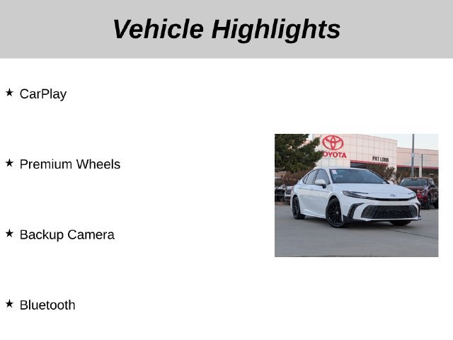 Used 2025 Toyota Camry SE w/ Convenience Package FWD image 5