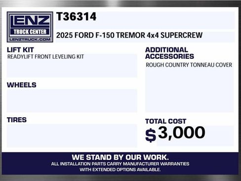 Used 2025 Ford F150 Tremor w/ Equipment Group 402A High AWD/4WD image 2