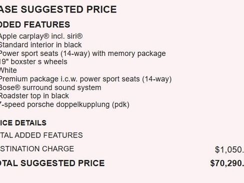 Used 2019 Porsche 718 Boxster RWD image 18