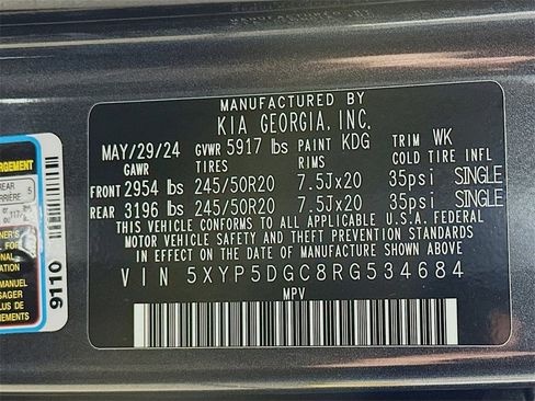 Certified 2024 Kia Telluride SX w/ Towing Package image 35