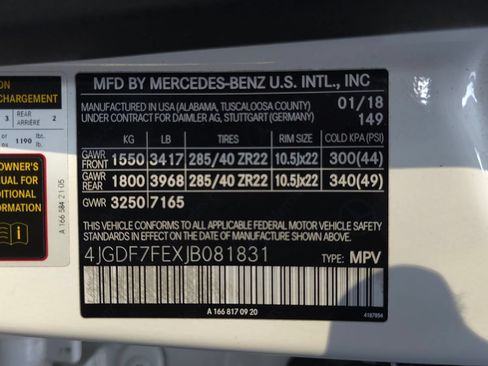 Used 2018 Mercedes-Benz GLS 63 AMG 4MATIC w/ AMG Night Styling Package image 48