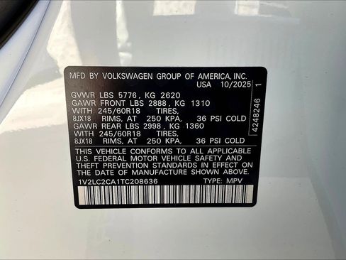 New 2026 Volkswagen Atlas Cross Sport SE AWD/4WD image 11