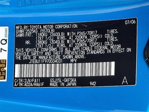 Used 2007 Toyota FJ Cruiser 4WD image 27