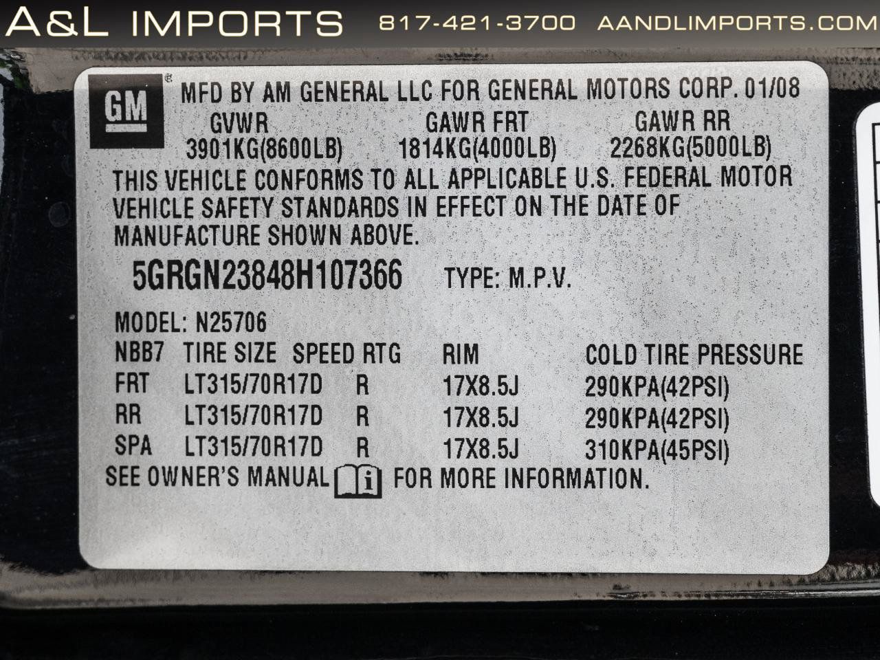 Used 2008 HUMMER H2 Luxury AWD/4WD image 65