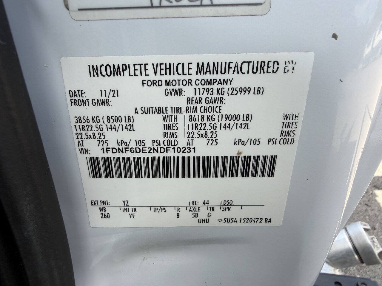 Used 2022 Ford F650 2WD Regular Cab Super Duty image 22