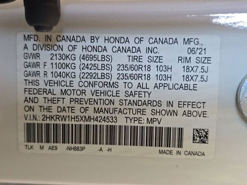 Used 2021 Honda CR-V EX image 12