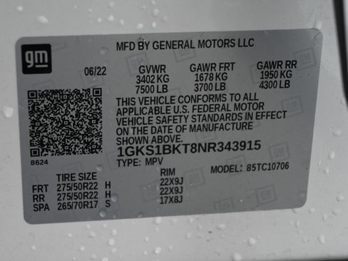 Used 2022 GMC Yukon SLT w/ SLT Premium Package image 38