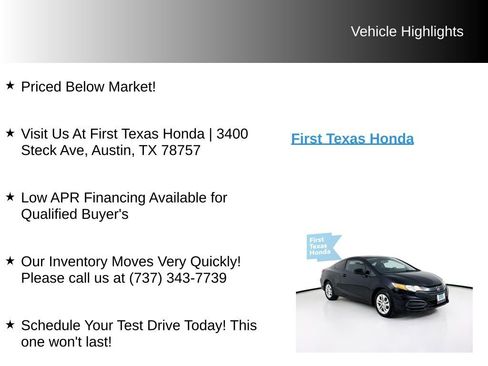 Used 2015 Honda Civic LX image 9