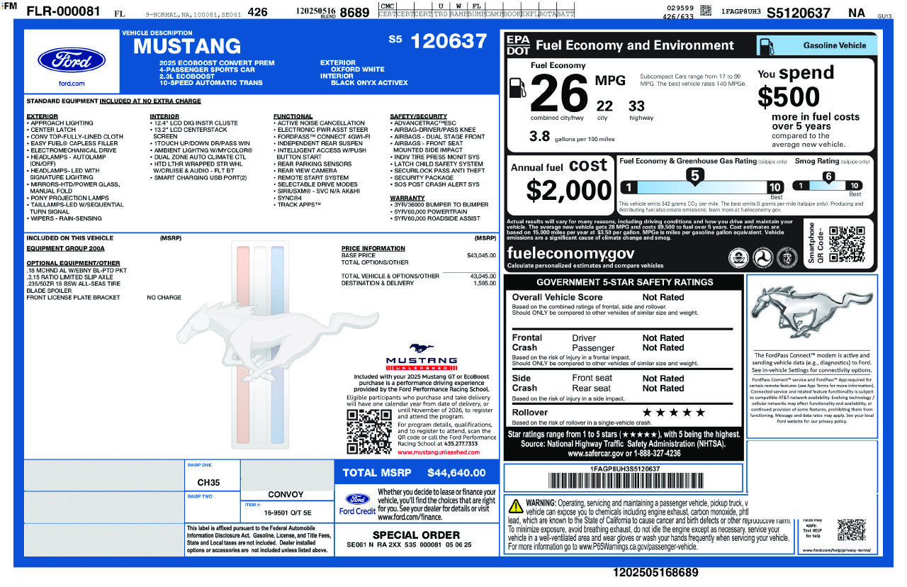 Used 2025 Ford Mustang Premium RWD image 5