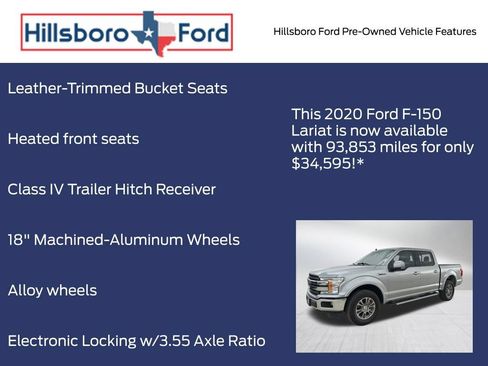 Used 2020 Ford F150 Lariat w/ Trailer Tow Package AWD/4WD image 9