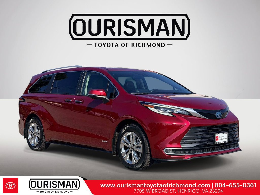 Certified 2021 Toyota Sienna Platinum AWD/4WD image 1