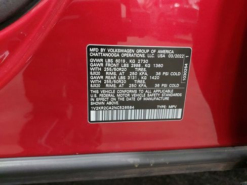 Used 2022 Volkswagen Atlas SE w/ Panoramic Sunroof Package AWD/4WD image 38