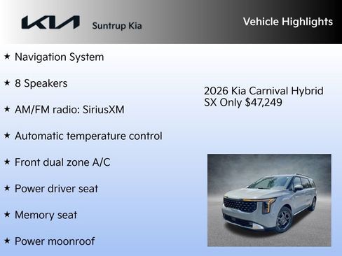 New 2026 Kia Carnival SX image 7