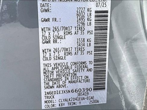 New 2025 Nissan Frontier Pro-X w/ Pro Premium Package image 8