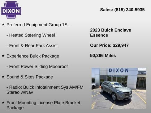 Used 2023 Buick Enclave Essence w/ Experience Buick Package AWD/4WD image 4