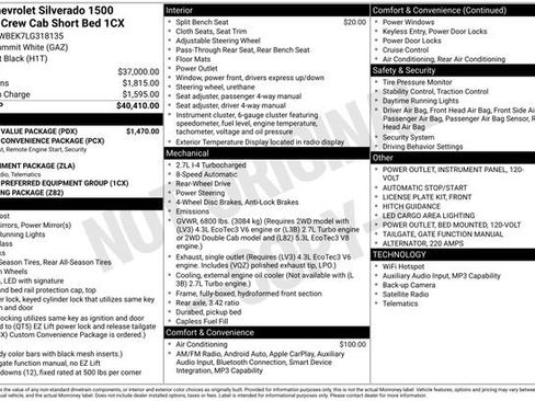 Used 2020 Chevrolet Silverado 1500 Custom w/ Custom Value Package RWD image 36