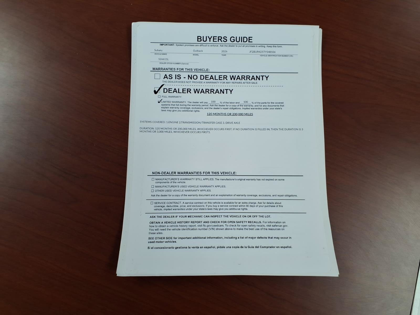 Certified 2026 Subaru Outback Premium AWD/4WD image 35