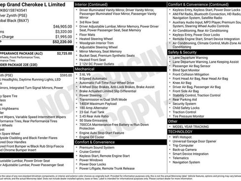 New 2025 Jeep Grand Cherokee L Limited w/ Black Appearance Package image 29