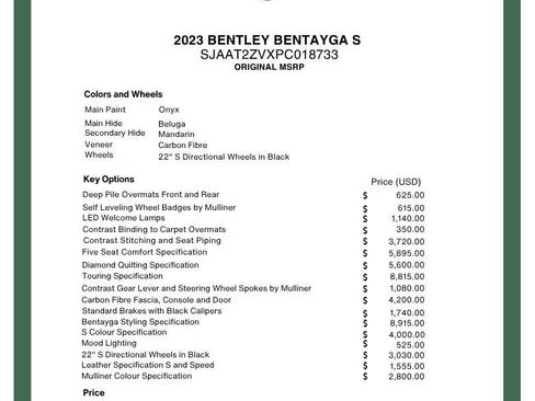 Certified 2023 Bentley Bentayga AWD/4WD image 23