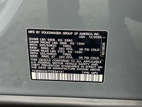 New 2026 Volkswagen Atlas SE image 32