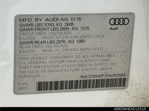 Used 2015 Audi Q5 TDI Premium Plus w/ Technology Package AWD/4WD image 35