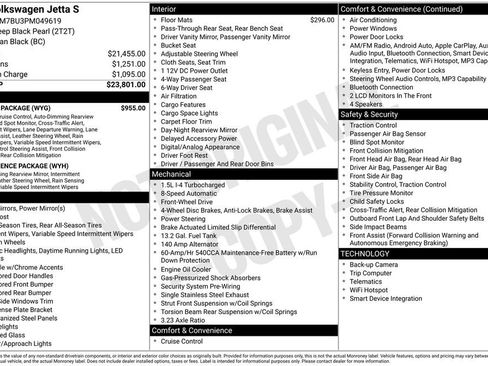 Used 2023 Volkswagen Jetta S w/ IQ.Drive Package FWD image 26