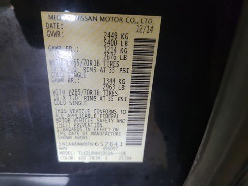 Used 2015 Nissan Xterra S image 33