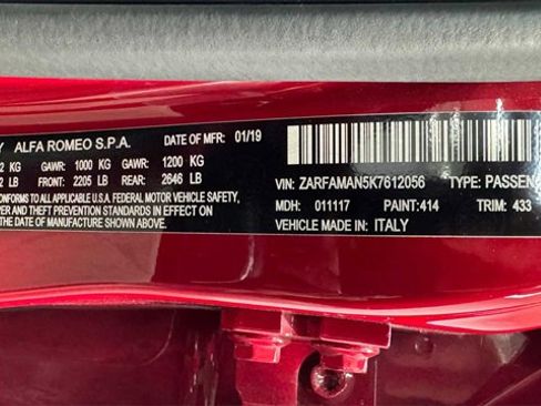 Used 2019 Alfa Romeo Giulia w/ Quick Order Package 22K Sport image 36