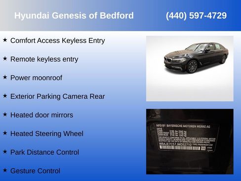 Used 2018 BMW 540i xDrive w/ Premium Package AWD/4WD image 14