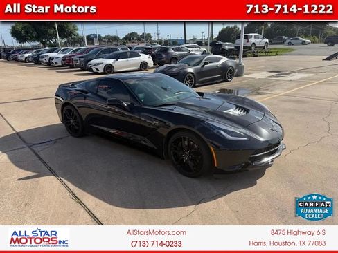 Used 2015 Chevrolet Corvette Stingray Coupe w/ Carbon Flash Badge Package RWD image 1