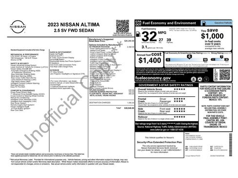 Used 2023 Nissan Altima 2.5 SV w/ SV Premium Package FWD image 40