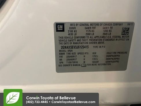 Used 2018 Chevrolet Equinox LT w/ Sun & Infotainment Package image 30