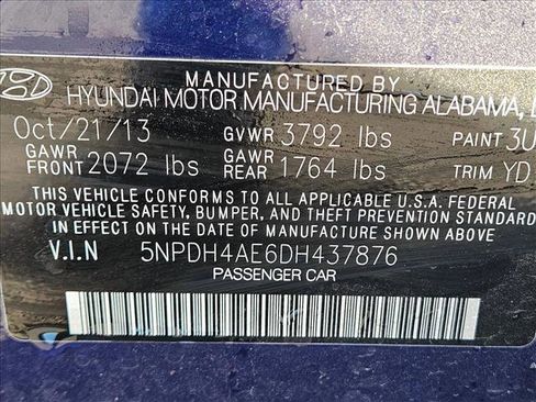 Used 2013 Hyundai Elantra Limited w/ Technology Pkg image 15