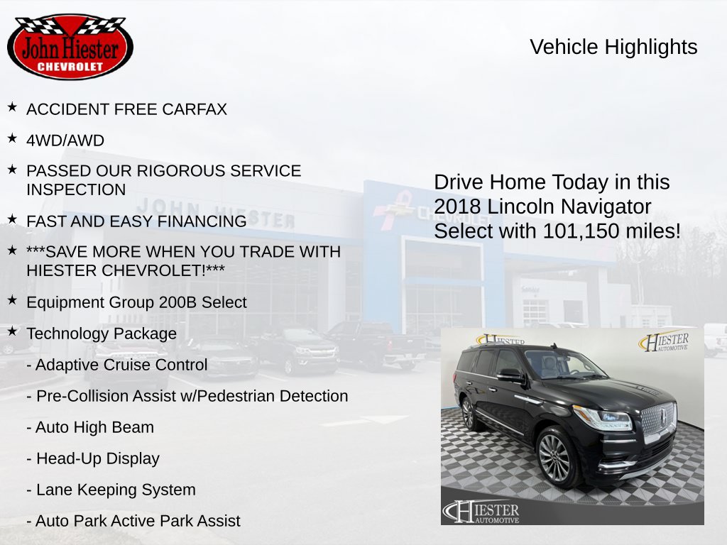 Used 2018 Lincoln Navigator Select w/ Technology Package AWD/4WD image 3