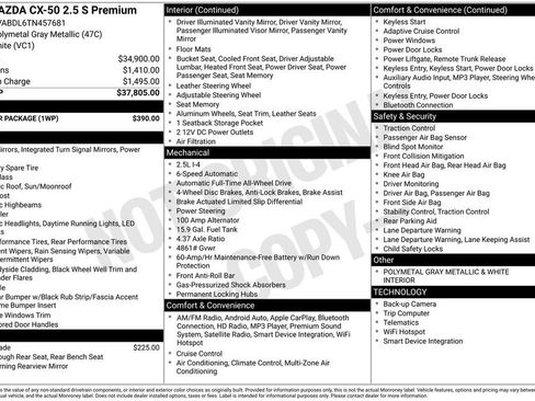 New 2026 MAZDA CX-50 AWD 2.5 S w/ Weather Package image 6