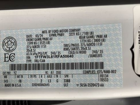 Used 2024 Ford F150 XLT w/ Equipment Group 302A MID AWD/4WD image 43