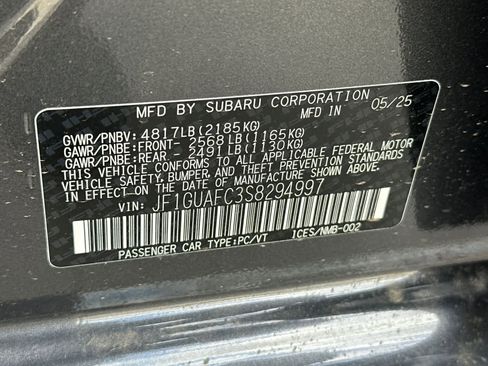 New 2025 Subaru Impreza 2.0i Sport image 32