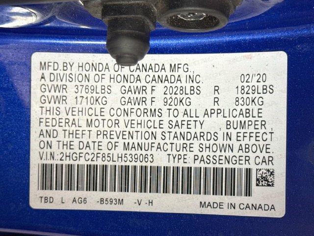 Used 2020 Honda Civic Sport image 39