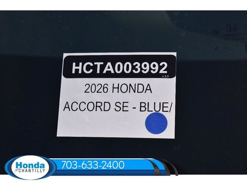 New 2026 Honda Accord SE image 36
