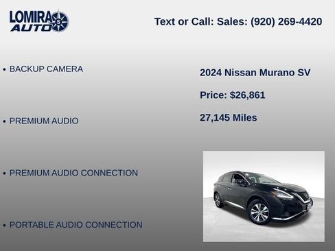 Used 2024 Nissan Murano SV AWD/4WD image 14
