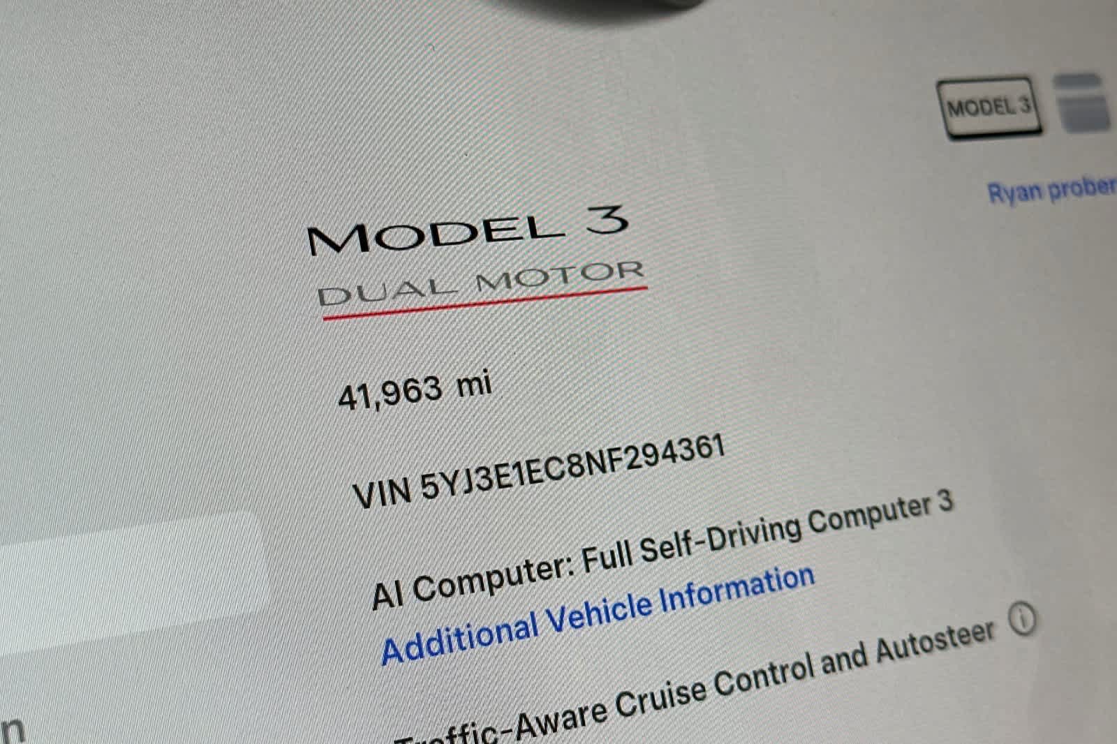 Used 2022 Tesla Model 3 Performance AWD/4WD image 25