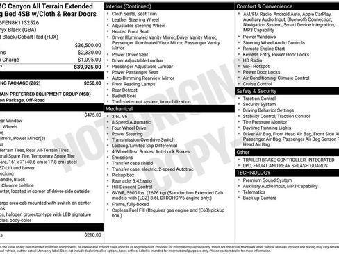 Used 2019 GMC Canyon All Terrain w/ Trailering Package image 24