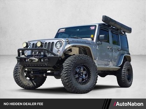 Used 2015 Jeep Wrangler Unlimited Rubicon w/ Connectivity Group AWD/4WD image 1