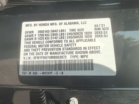 Used 2021 Honda Pilot Black Edition image 24