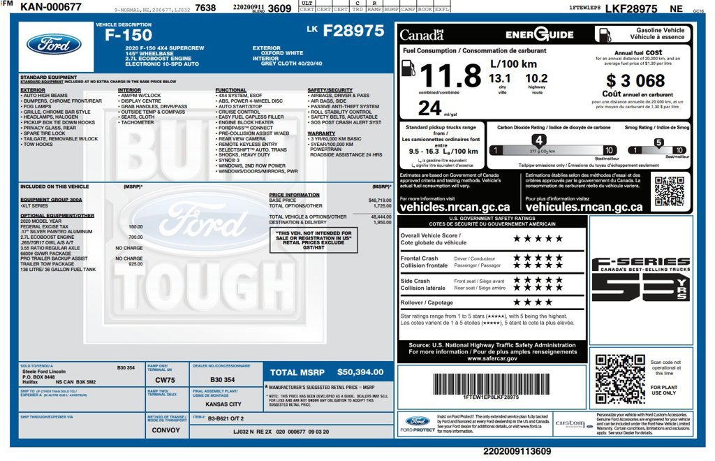 Used 2020 Ford F150 XLT w/ Trailer Tow Package AWD/4WD image 6