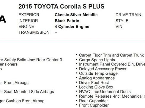 Used 2015 Toyota Corolla L image 16