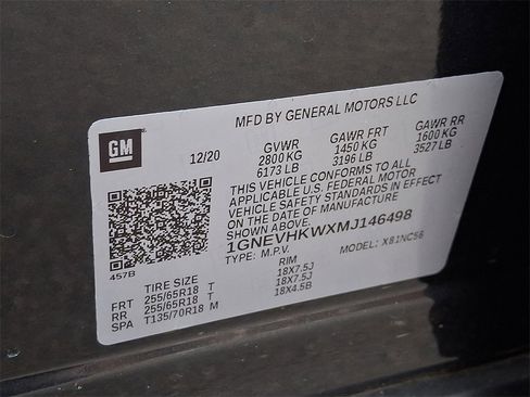 Certified 2021 Chevrolet Traverse LT w/ LPO, Floor Liner Package image 24