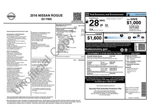 Used 2016 Nissan Rogue SV w/ SV Premium Package image 42