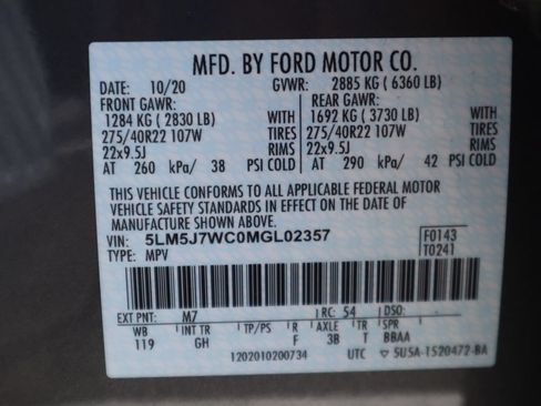 Used 2021 Lincoln Aviator Reserve w/ Equipment Group 208A RWD image 22