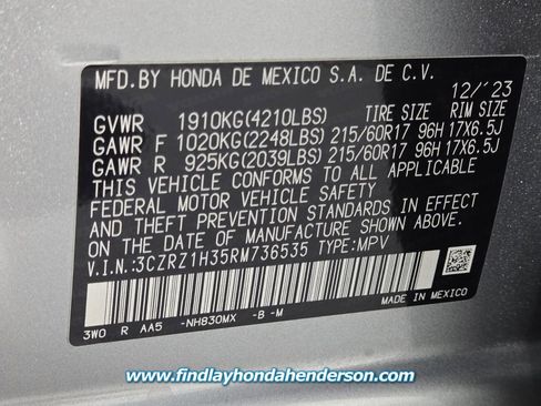 Certified 2024 Honda HR-V LX image 13
